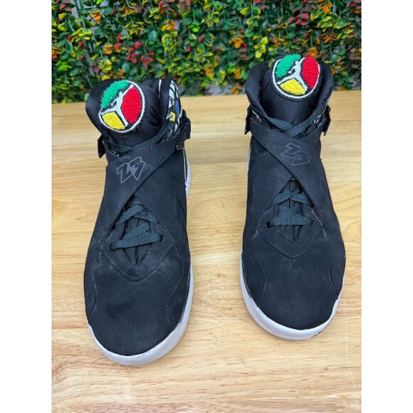 Nike Air Jordan Retro 8 VIII Quai 54 Basketball Sneakers Shoes‎ Black Mens 11 - Picture 6 of 10
